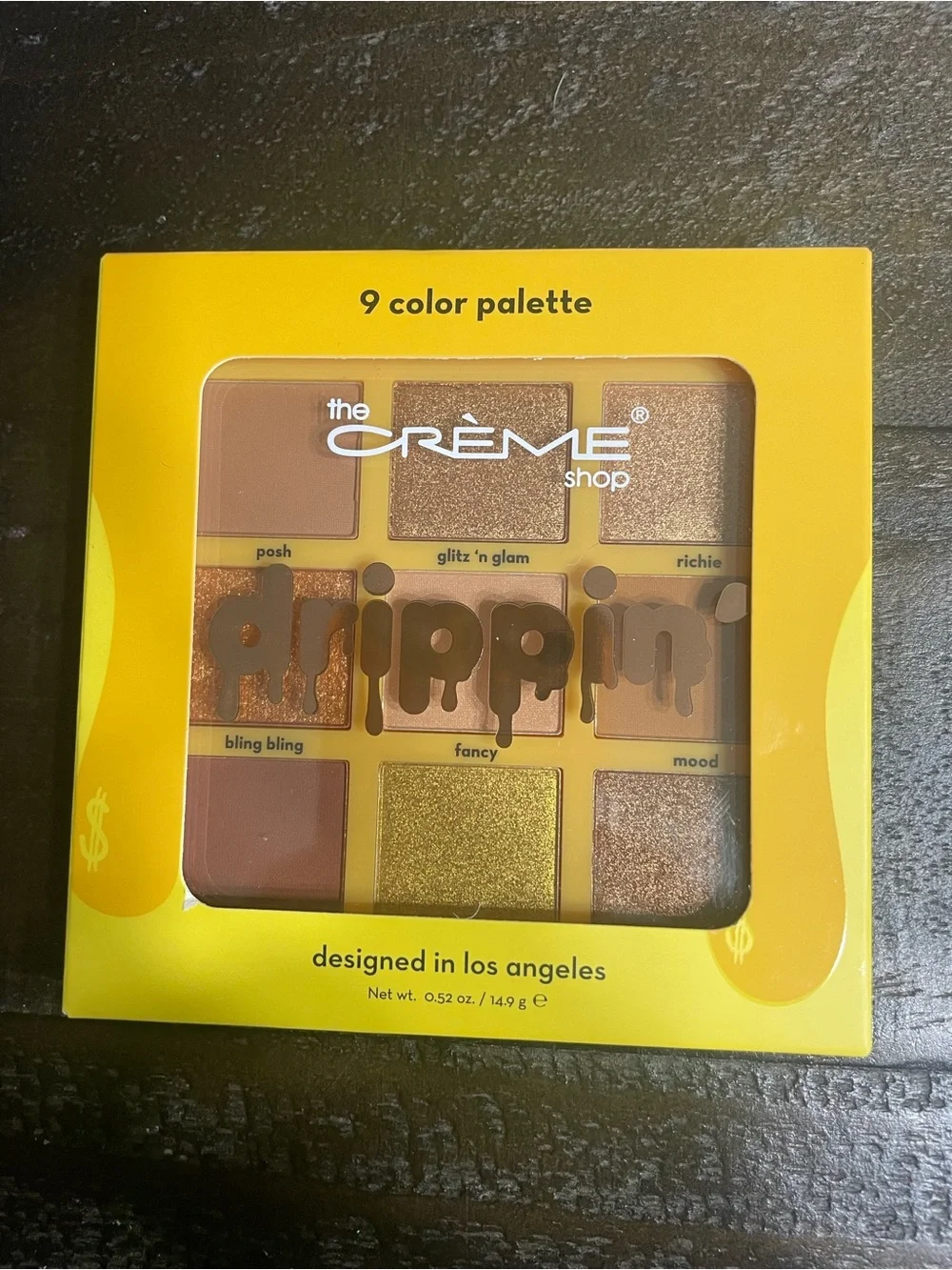 The Crème Shop Flippin' 9-Color Eyeshadow Palette - Warm Gold & Brown Shades